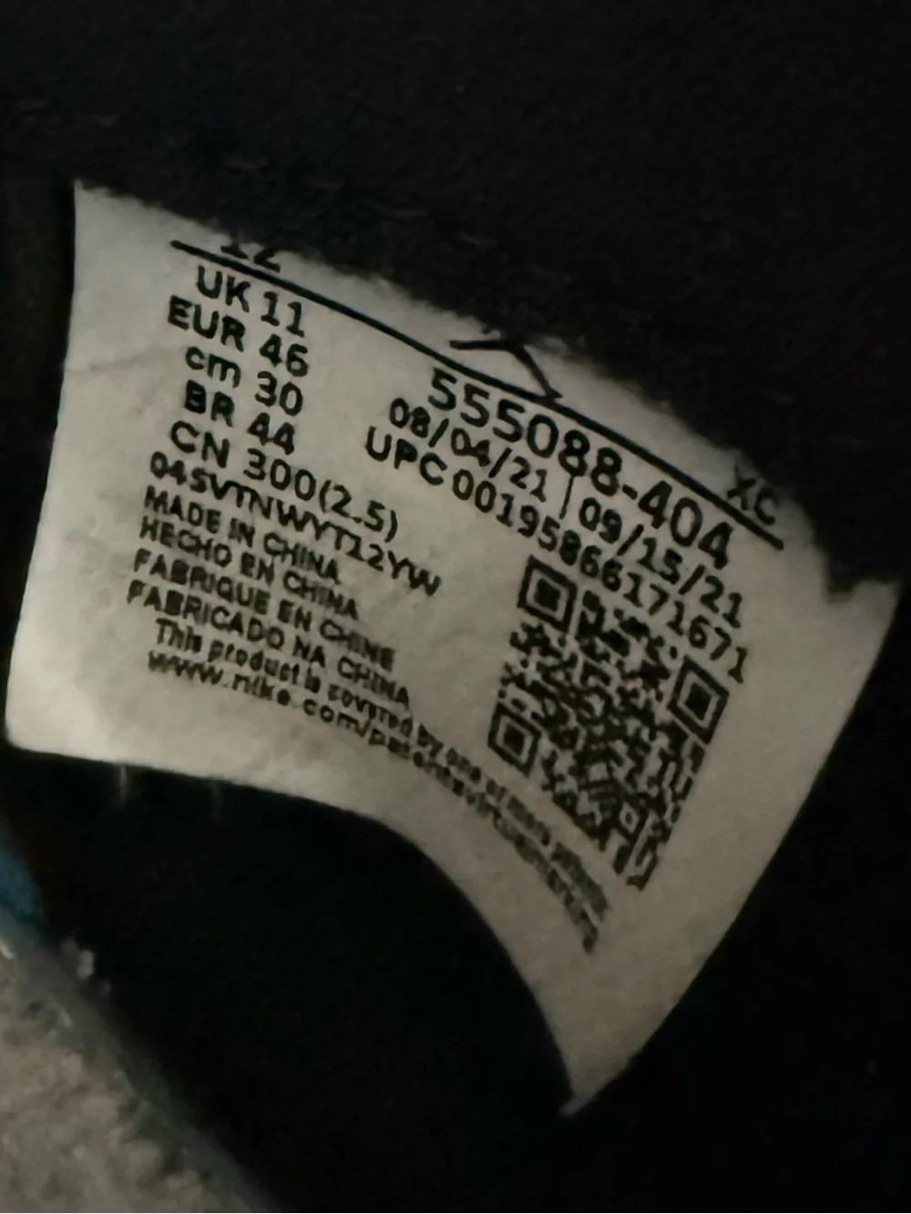 Air Jordan 1 Retro High OG Dark Marina Blue Men’s Size 12 555088-404 2022